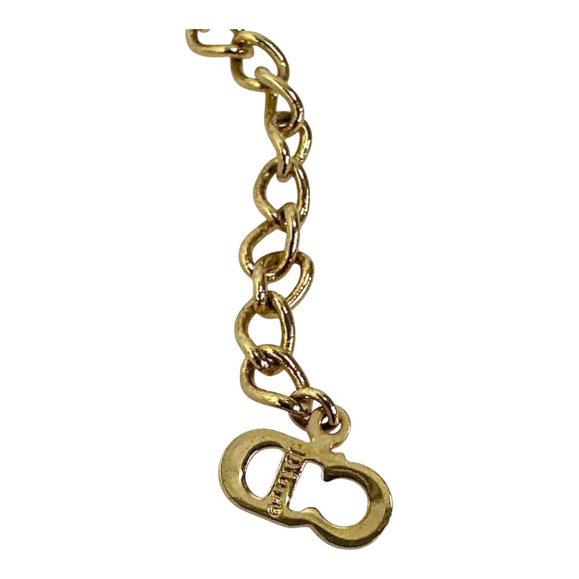 Christian Dior Collana CD Lariat Dorata