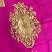 Christian Dior Foulard Vintage in Seta Fucsia e Blu Navy