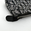 Christian Dior Pochette Trotter in Tela Monogram Blu e Pelle Nera