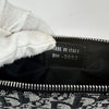 Christian Dior Pochette Trotter in Tela Monogram Blu e Pelle Nera
