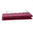Christian Dior Pochette con catena Lady Dior Cannage vernice rossa