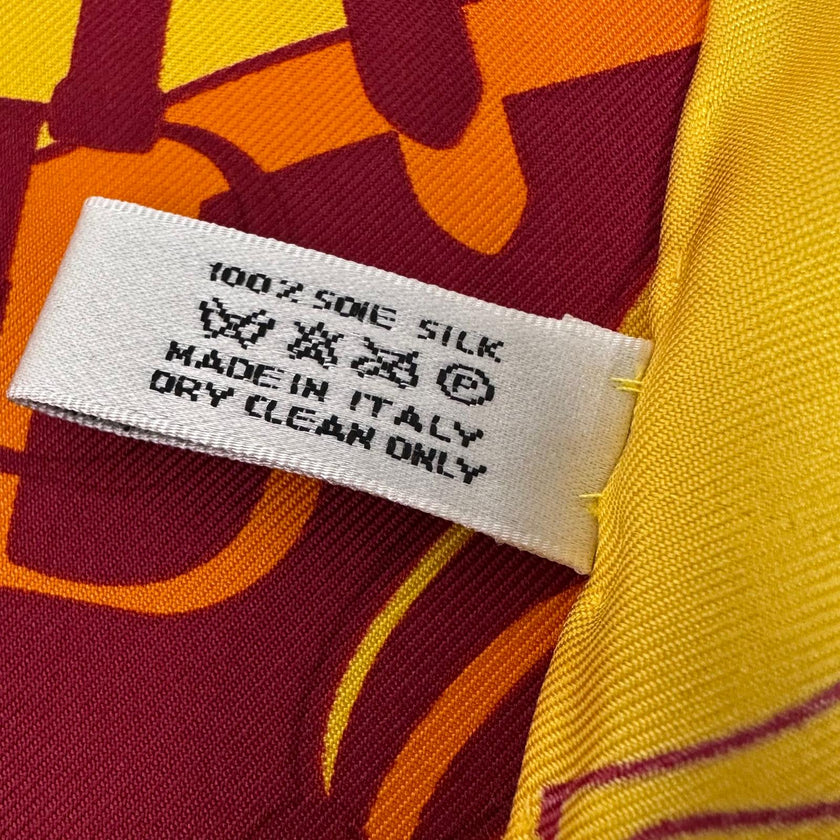 Christian Dior Saddle Foulard in seta multicolor (Era Jonh Galliano)