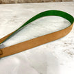 Cintura Etro Donna in Pelle Stampa Cocco Verde con Fibbia Gioiello