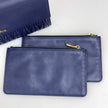 Clutch Miu Miu in pelle blu Matelassé con pochette removibili