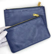 Clutch Miu Miu in pelle blu Matelassé con pochette removibili