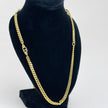 Collana Dior in metallo dorato maglia groumette con iniziali GP