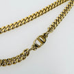 Collana Dior in metallo dorato maglia groumette con iniziali GP