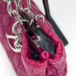 Dior Borsa Lady Dior Soft Shopping Tote Cannage Fucsia