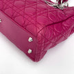 Dior Borsa Lady Dior Soft Shopping Tote Cannage Fucsia