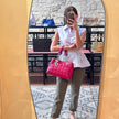 Dior Borsa Lady Dior Soft Shopping Tote Cannage Fucsia