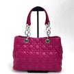 Dior Borsa Lady Dior Soft Shopping Tote Cannage Fucsia