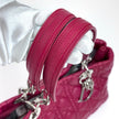 Dior Borsa Lady Dior Soft Shopping Tote Cannage Fucsia