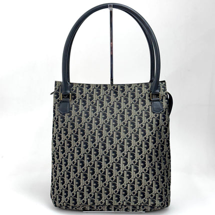 Dior Borsa Shopper Vintage Trotter Monogram Argento/Blu