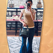 Dior Borsa a mano e tracolla Lady Dior Medium in pelle nera cannage