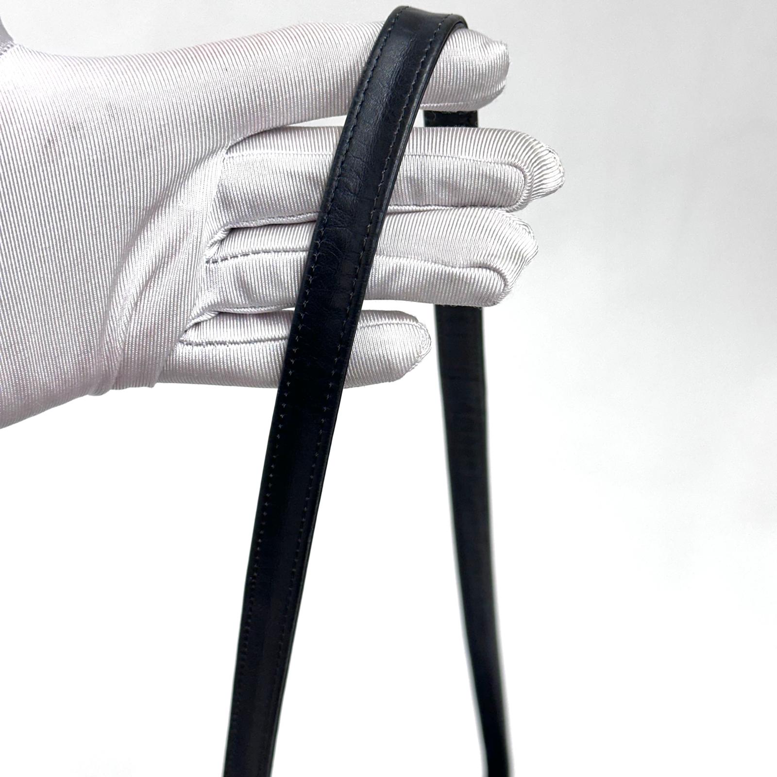 Dior Borsa a spalla modello CD in tela monogram nera