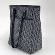 Dior Oblique Borsa a spalla in tela jacquard blu