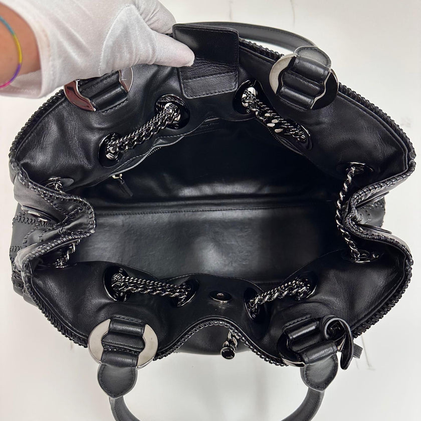 Dior Borsa Panarea Cannage Nera con catena e lucchetto