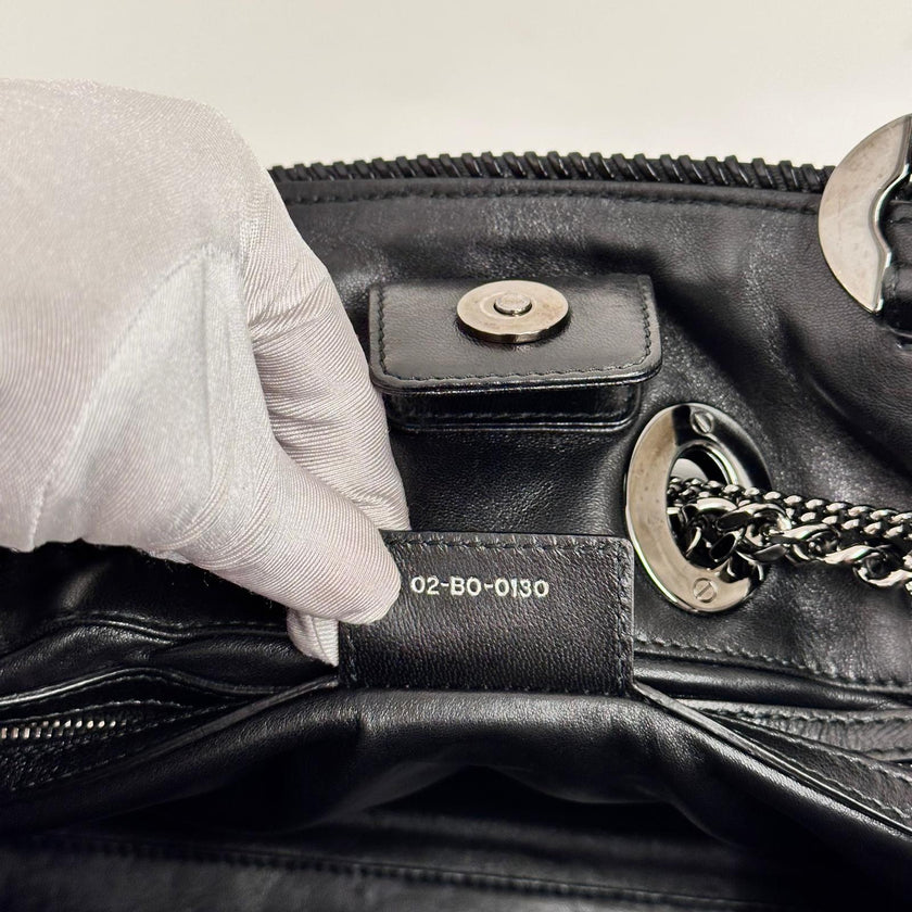 Dior Borsa Panarea Cannage Nera con catena e lucchetto