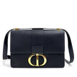Dior borsa a tracolla 30 Montaigne in pelle Box nera