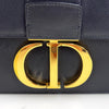 Dior borsa a tracolla 30 Montaigne in pelle Box nera