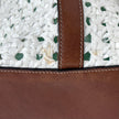 Dolce & Gabbana Borsa Shopper in paglia intrecciata e pelle marrone