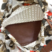 Dolce & Gabbana Borsa Shopper in paglia intrecciata e pelle marrone