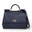 Dolce & Gabbana Borsa Sicily 32 cm in pelle nera