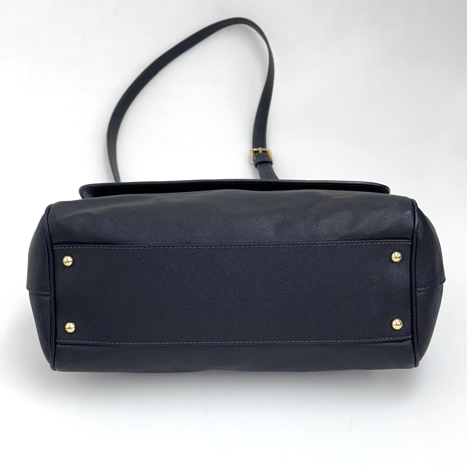 Dolce & Gabbana Borsa Sicily 32 cm in pelle nera