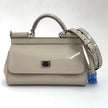 Dolce & Gabbana Borsa Sicily Piccola Vernice Beige