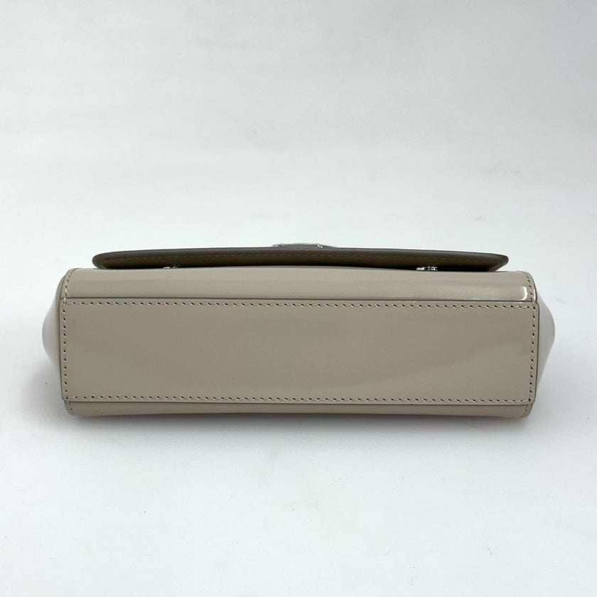 Dolce & Gabbana Borsa Sicily Piccola Vernice Beige