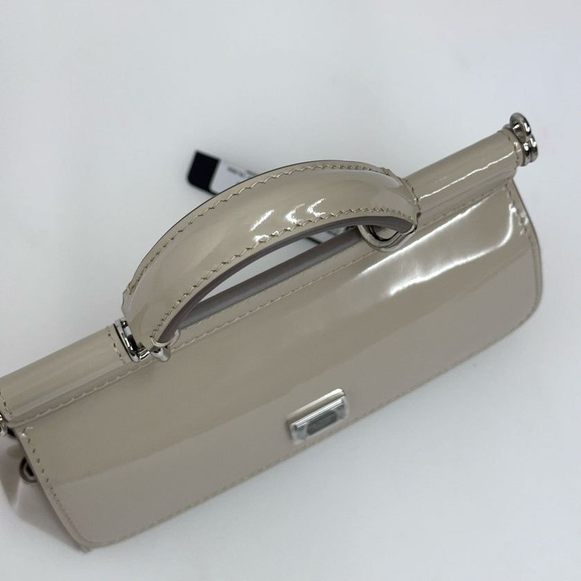 Dolce & Gabbana Borsa Sicily Piccola Vernice Beige