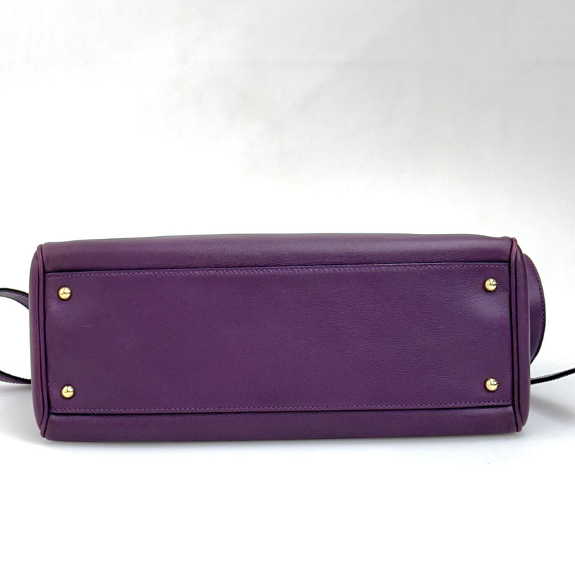 Dolce & Gabbana Borsa Sicily in Pelle Burgundy