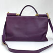 Dolce & Gabbana Borsa Sicily in Pelle Burgundy