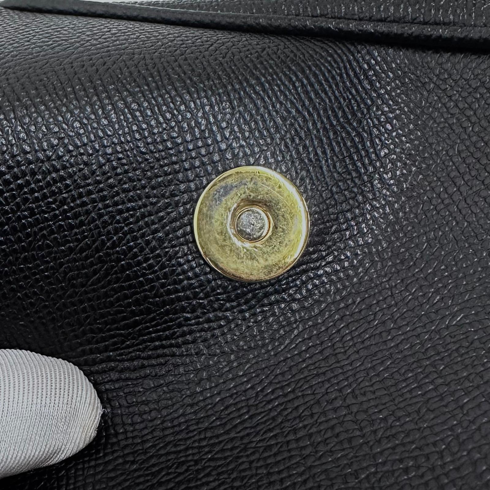 Dolce & Gabbana Borsa a Tracolla Sicily in pelle nera con dettagli dorati