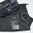 Dolce & Gabbana Borsa a Tracolla Sicily in pelle nera con dettagli dorati