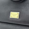 Dolce & Gabbana Borsa a Tracolla Sicily in pelle nera con dettagli dorati