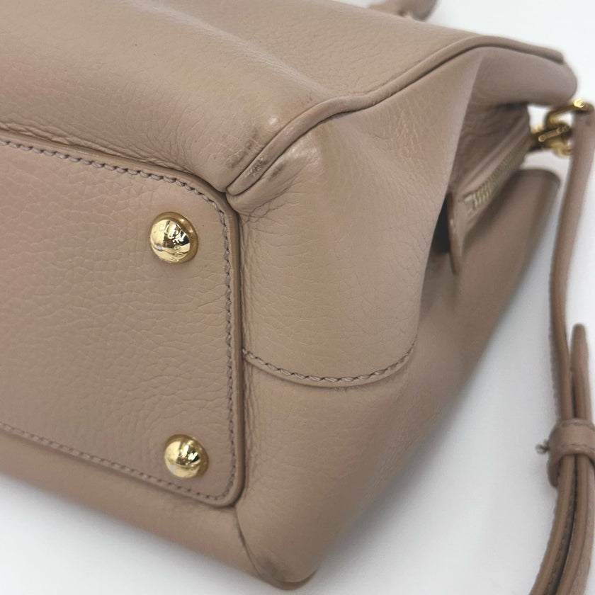 Dolce & Gabbana Borsa a mano e tracolla in pelle cipria