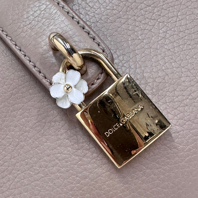Dolce & Gabbana Borsa a mano e tracolla in pelle cipria