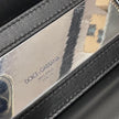 Dolce & Gabbana borsa a tracolla Sicily in pelle nera con catena