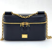 Dolce & Gabbana borsa a tracolla Sicily in pelle nera con catena