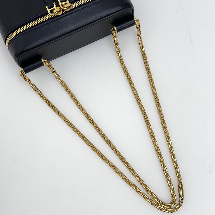 Dolce & Gabbana borsa a tracolla Sicily in pelle nera con catena