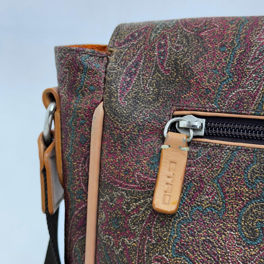 Etro Borsa Messenger in Tessuto Paisley con Tracolla Regolabile