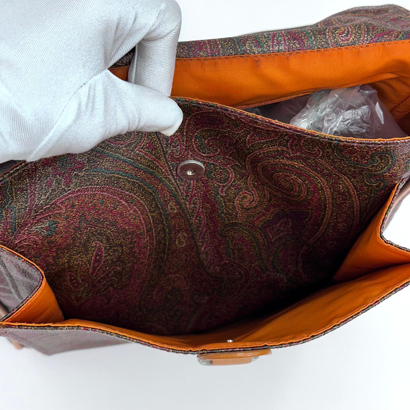 Etro Borsa Messenger in Tessuto Paisley con Tracolla Regolabile