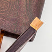Etro Borsa a mano Paisley con manici tartaruga