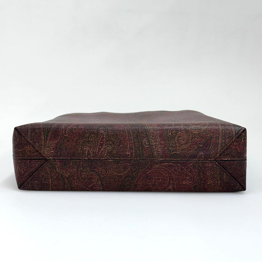 Etro Borsa a mano Paisley con manici tartaruga