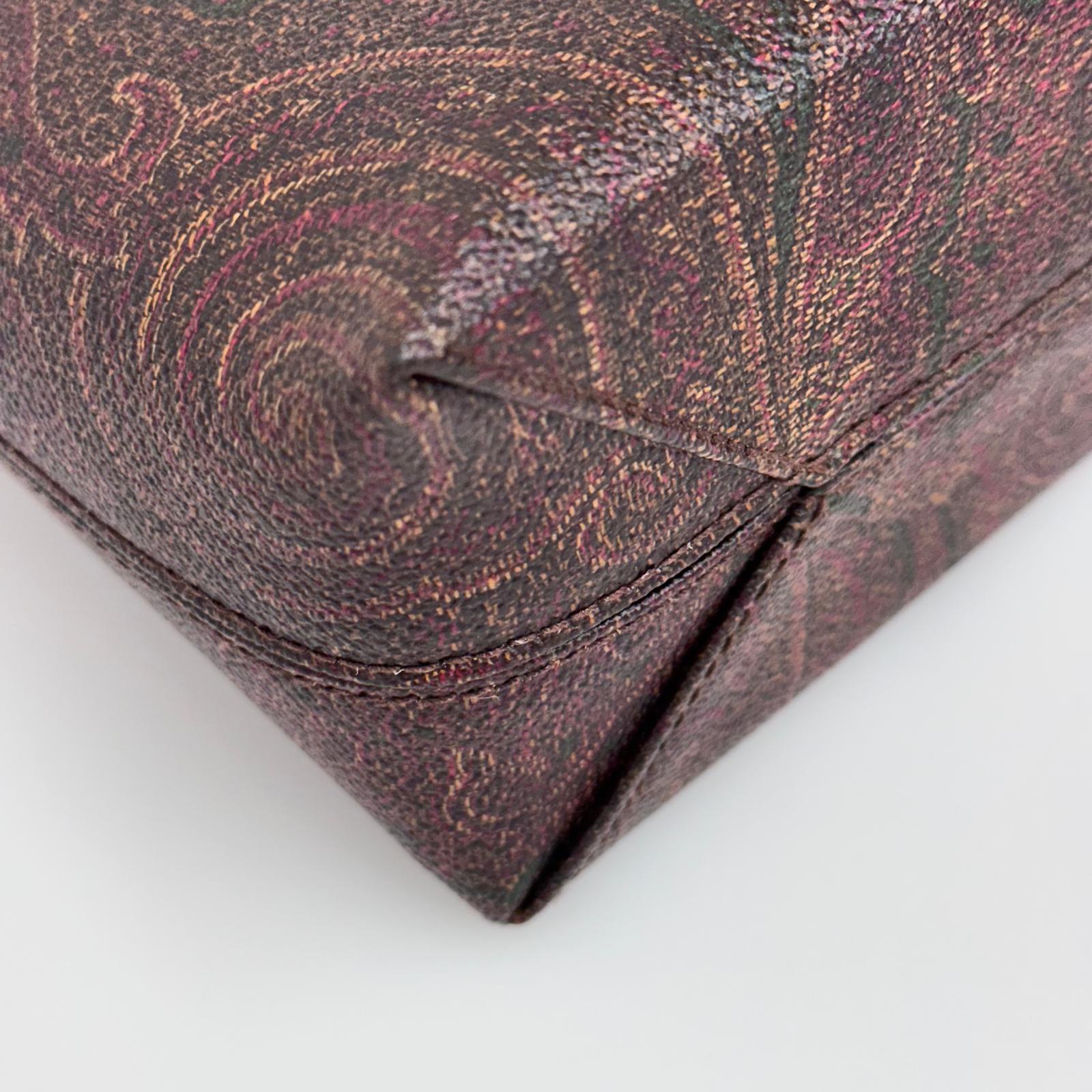 Etro Borsa a mano Paisley con manici tartaruga
