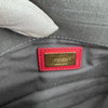 Fendi Baguette in pelle rosso amarena con chiusura FF in madreperla e metallo dorato