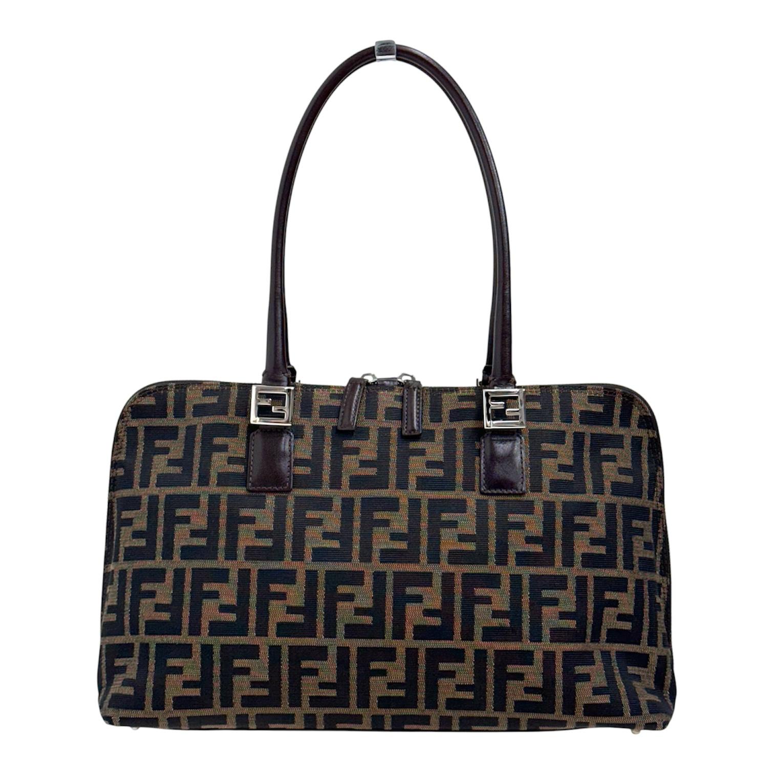 Fendi Borsa Bauletto Zucca FF Vintage