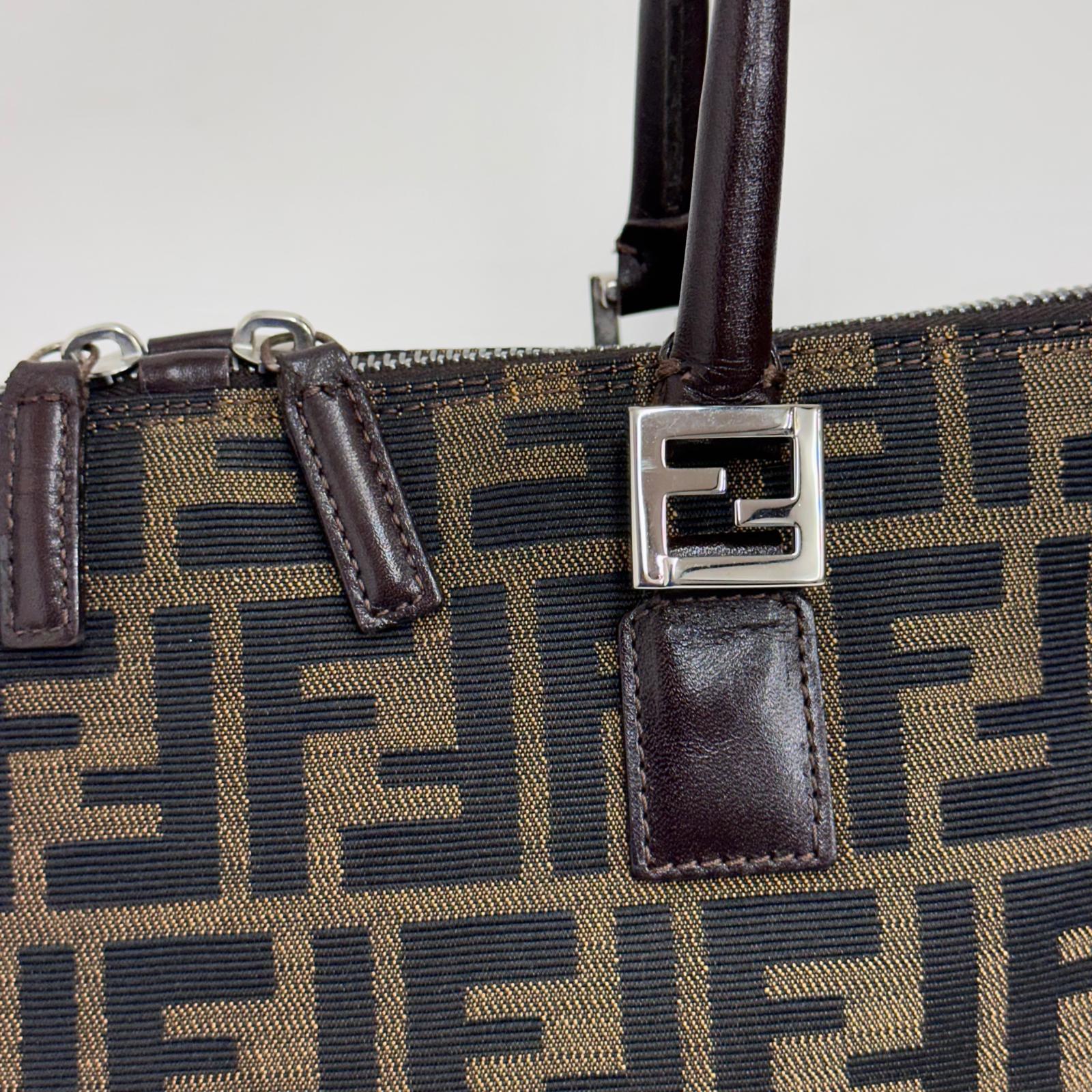 Fendi Borsa Bauletto Zucca FF Vintage