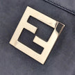 Fendi Borsa Mia Vintage in Nubuck Nero con finiture argento